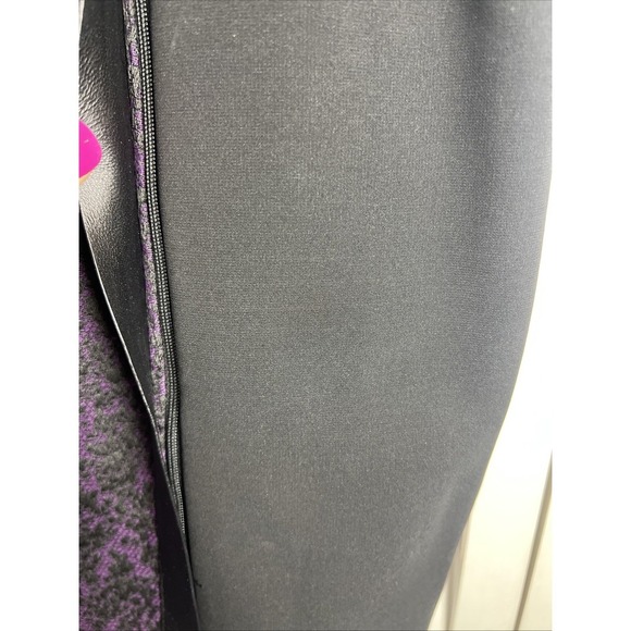 Lafayette 148 New York Jacquard Leather Trim Zip Stretch Pencil Skirt Size 8 - Picture 4 of 11